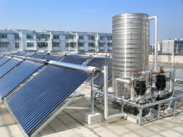 汉南区商用大容量真空管太阳能热水系统